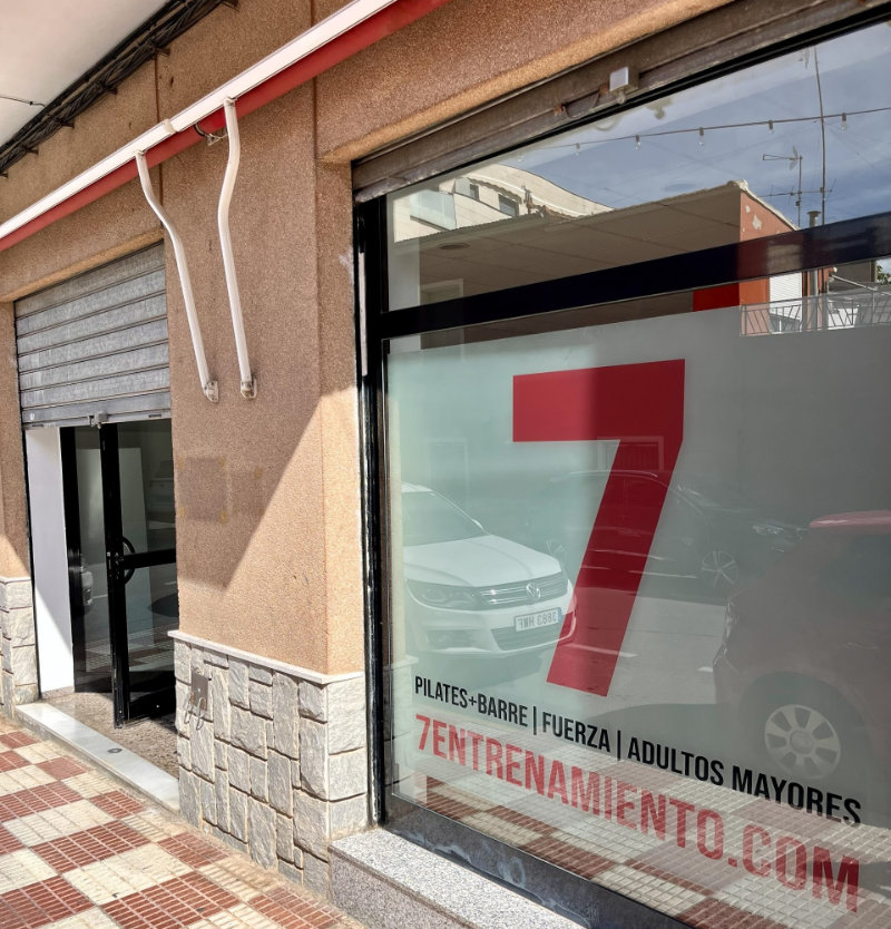 Fachada de 7entrenamiento en Castalla (Alicante) - Pilates+Barre, Fuerza y Adultos Mayores